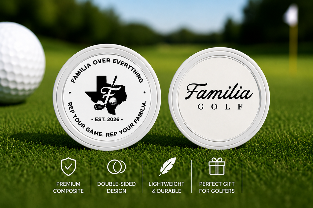 Familia Golf Poker Chip Style Ball Marker
