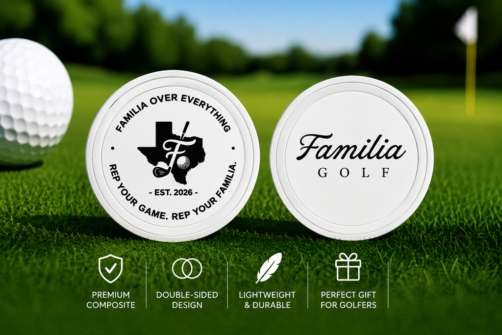 Familia Golf Poker Chip Style Ball Marker