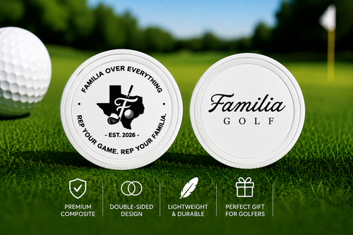 Familia Golf Poker Chip Style Ball Marker