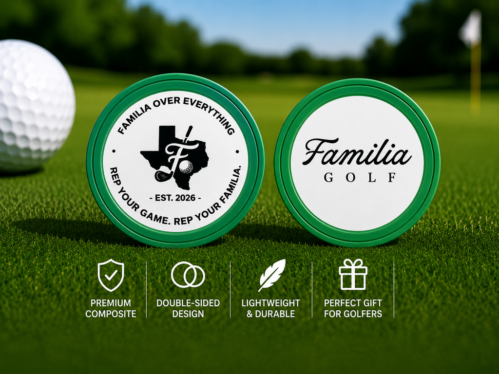 Familia Golf Poker Chip Style Ball Marker