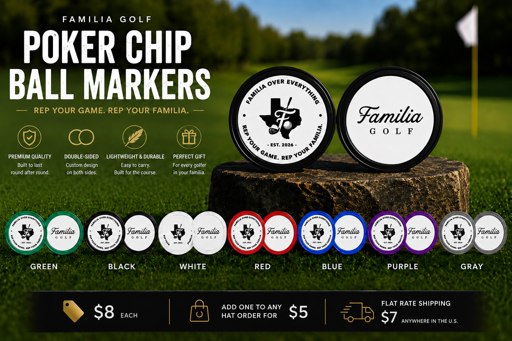Familia Golf Poker Chip Style Ball Marker